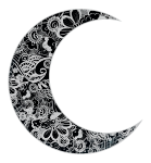 Floral Crescent Moon